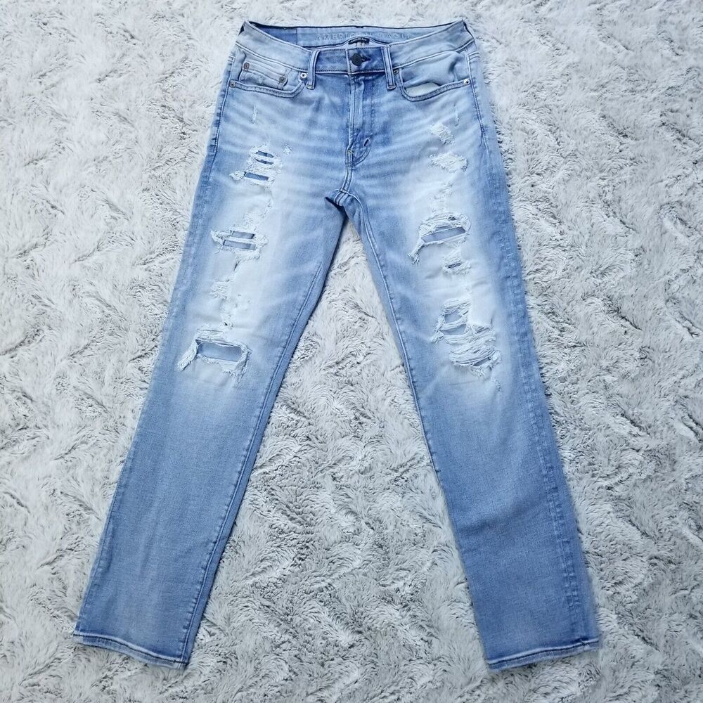 American Eagle Jeans Mens Size‎ 30x30 Blue Slim Air Flex 360 Medium Wash Denim